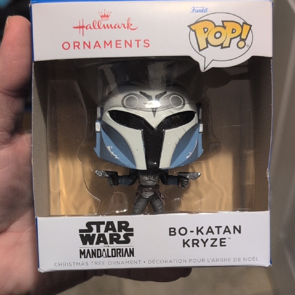 Hallmark Funko Pop! Bo-Katan Kryze Ornament - Blue and Black